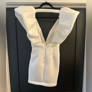 Mable white mini dress